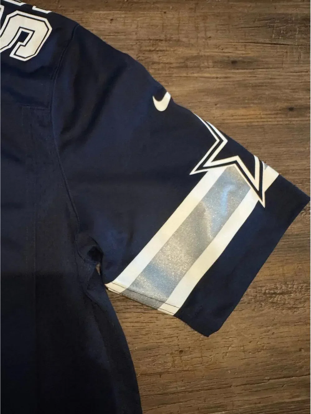 Nike Dallas Cowboys Van Esch Navy/White Jersey Sz L EUC